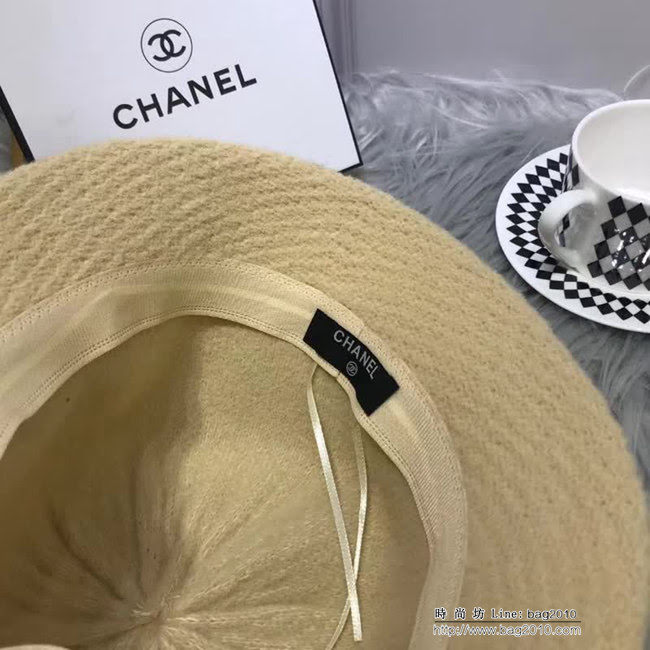 CHANEL香奈兒 火爆經典款 秋冬小香風專櫃新品 時尚小盆帽 LLWJ6746